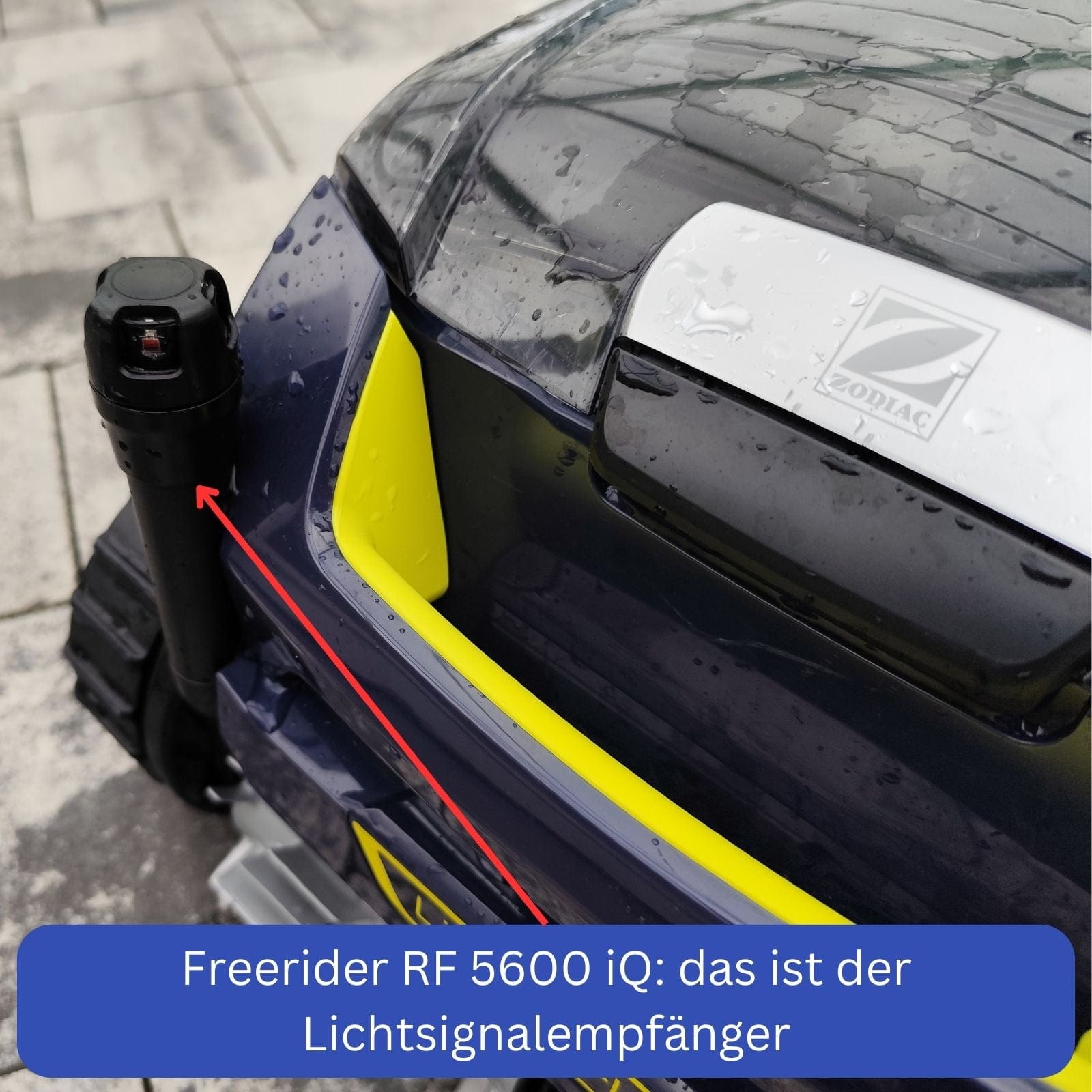 Akku Poolroboter Zodiac Freerider RF 5600 iQ mit Lichtsignalempfaenger